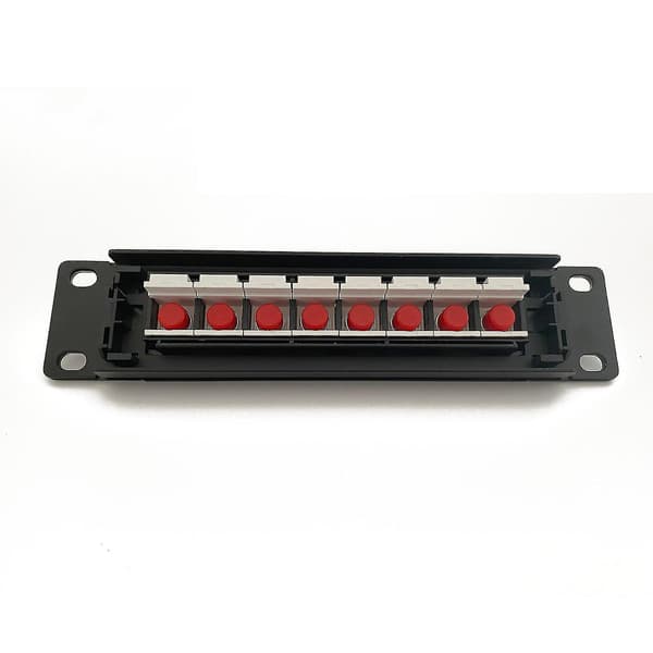 8 Port til FC Vægmonteret Patch Panel 10G Support 1U Netværks Patch Panel UTP 19-tommer