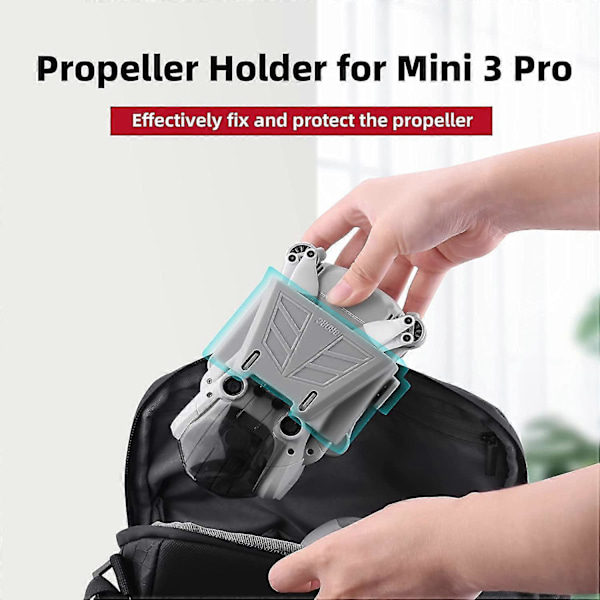 Propelholder til Dji Mini 3 Pro, Dji Mini 3 Pro Drone Propelbeskytter, Blød Propelstabilisator (Grå)