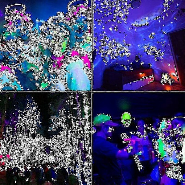 2st 100W UV LED Strålkastare Svartljus IP65 Vattentät, Ultraviolett LED Lampa, Effektbelysning För Aq TA