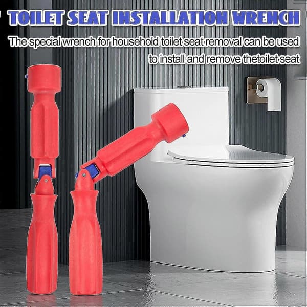 Installationsnøgle til toiletsæde, universal toiletsæde installationsnøgle, toiletsæde fastgørelses installationsnøgle med samling toiletsæde installation