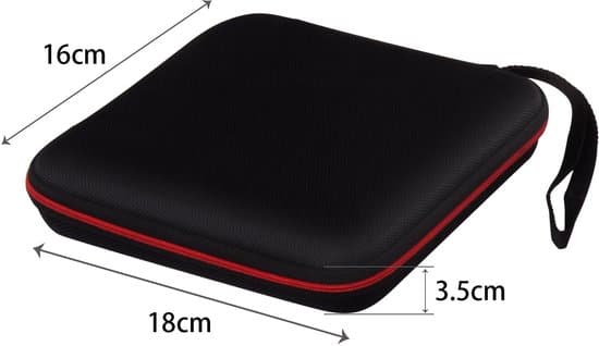 A robust, durable, shockproof, and portable storage case for external optical drives for laptops.