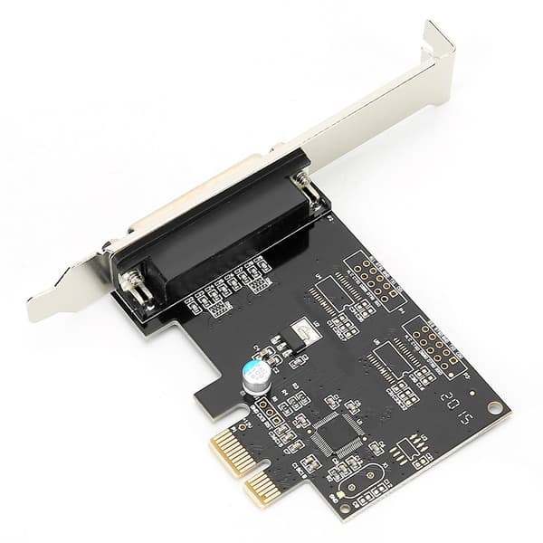 PCI-E LPT Printerkort Adapter - PCIE til Parallel Port Kort med DB25 Print Port