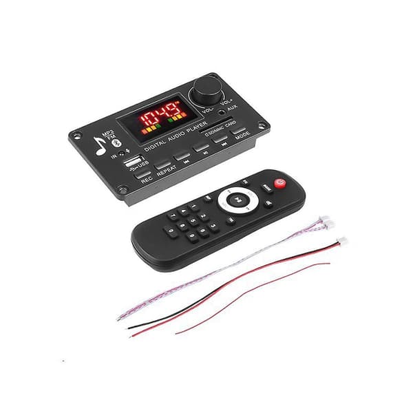 Farveskærm MP3-afspiller Decoder Board 2X40W Forstærker Opkaldsoptagelse BT Bil FM Radio Modul Support