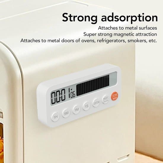 Digital kjøkkentimer med stor LED-skjerm for matlaging, trening og studier