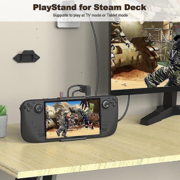 Bord-/väggfäste för Steam Deck-spelkonsol, displayhylla, förvaringsfäste