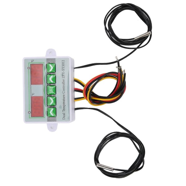 Temperaturregulator Digitalt Display Mikrocomputer Intelligent Kontrol Switch ST3012 12V