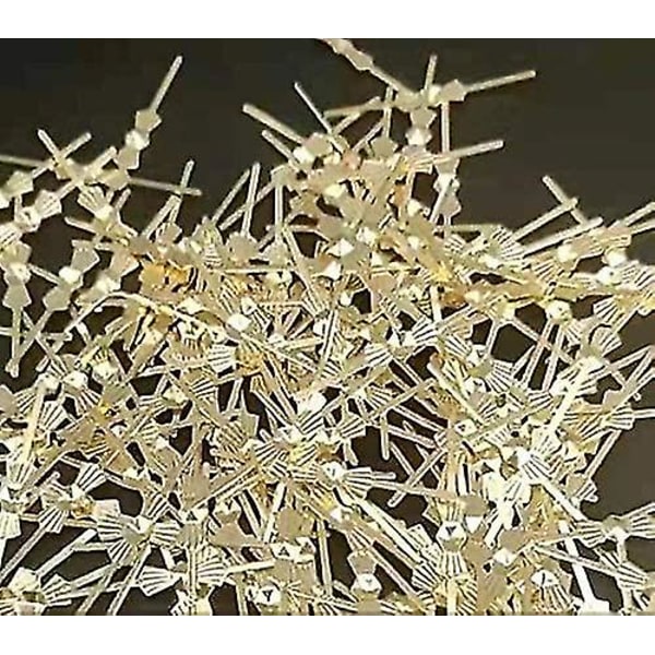 100 stk.-pakke 33 mm Lysekrone Lampe Del Koblinger Klips Sløyfe Pins For Feste Krystaller Perle Deler Lysekrone Erstatninger Belysningstilbehør (go