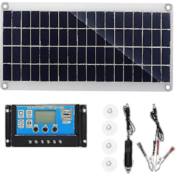 300W 12V aurinkopaneelisarja akkulaturi 300 wattia 12 volttia off-grid-järjestelmä 10A-60A ohjaimella-hy