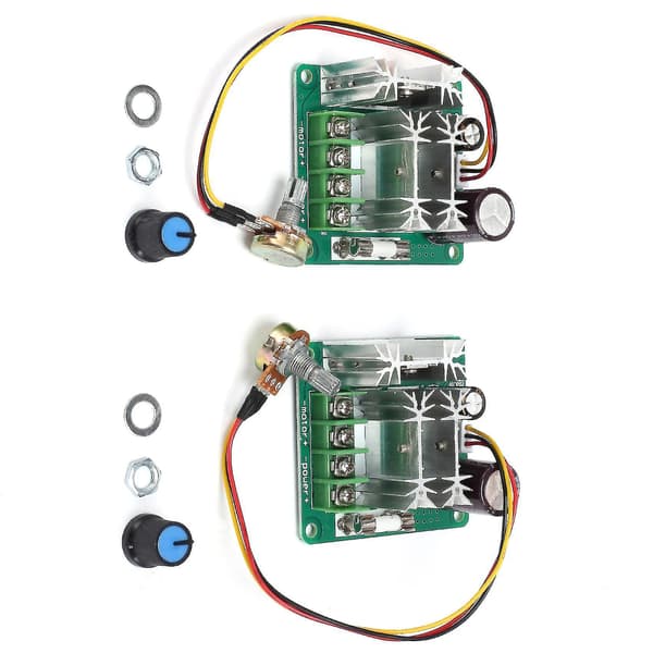 2 stk. DC 6V-90V Spændingsregulator DC Motorhastighedsregulator 15A