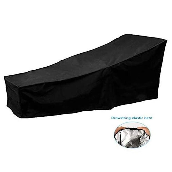 1 Pack Utomhus Solstol Överdrag, Vattentät Trädgård Wicker Solstol Överdrag, Terrass Möbler Protec