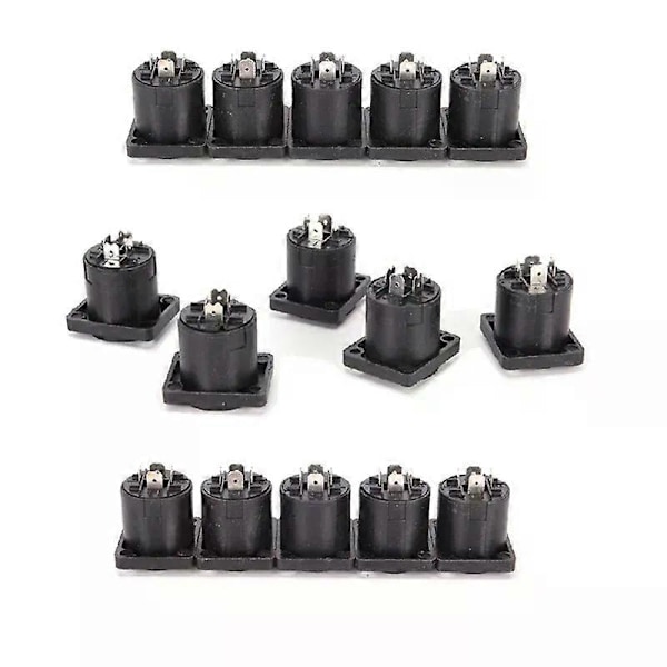 HET 4-Pin Speakon Hona Jack Socket Kontakt Audio Högtalare Förstärkare Omvandlare för PA Förstärkarkabel 10st/lot