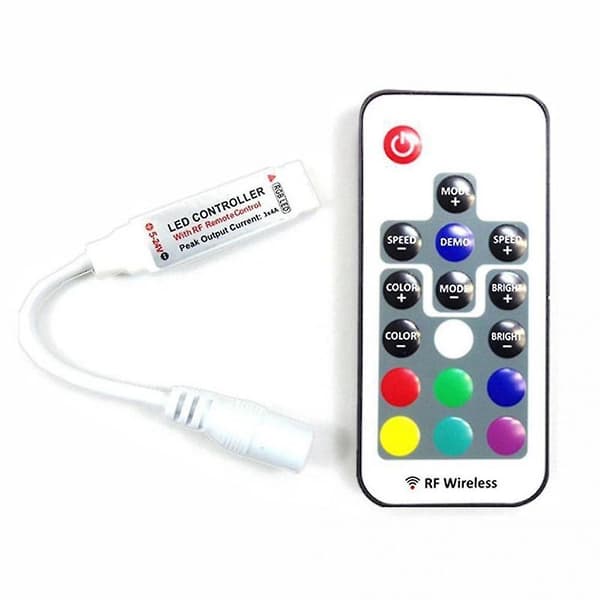 17-tasters Mini RF Trådløs LED Controller