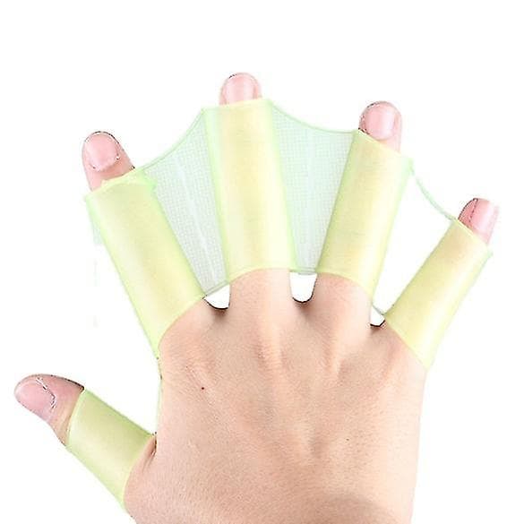 Simhandske med simhud - Grodhandske (3 par - blå - S)