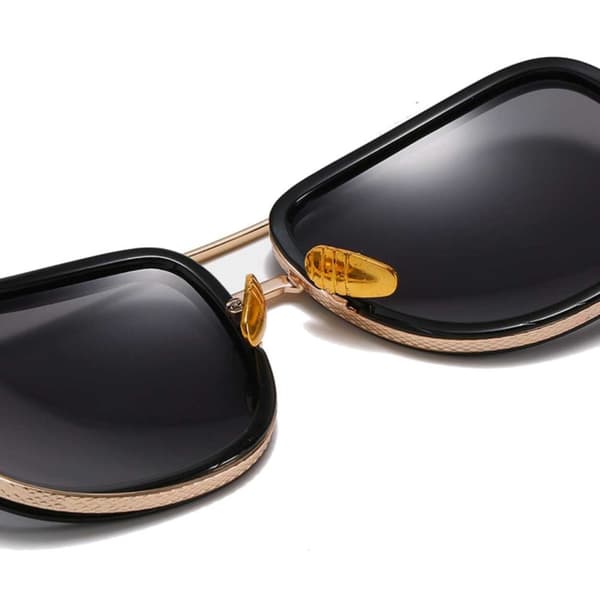 Modern Exclusive Sunglasses Gold Black