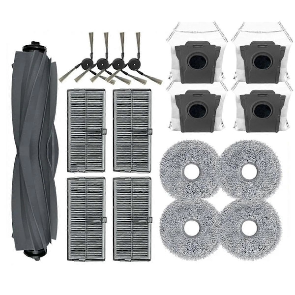 Tillbehör för Dreame X40 Ultra, X40 Pro, S30 Pro Ultra - Rullborste, Sidoborste, Filter, Moppduk, Dammsäck
