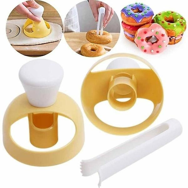 Sett med 2 matkvalitets ABS plast DIY donutformer