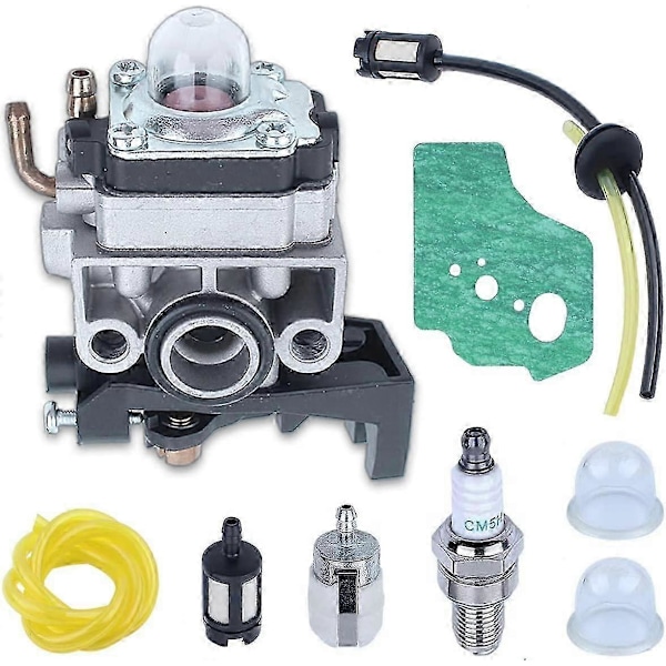 Karburatorsæt til Honda GX25 GX35 FG110 HHT35 HHT25 Motor, ADEFOL Karburator + Pakning + Filter + Brændstofslange + Luftfilter + Tændrør + Pære Udskiftning
