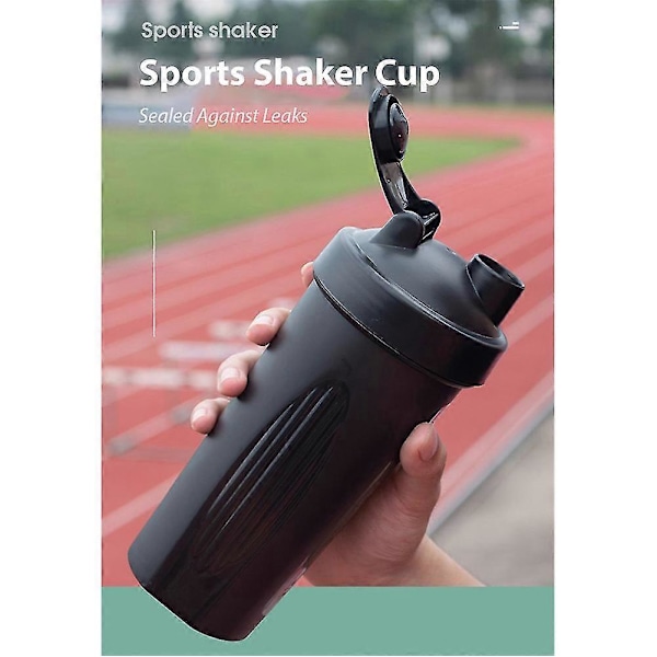 600ml Protein Pulver Shaker Cup Fitness Sport Vattenflaska Milkshake Blandningskopp - FÄRG: gul