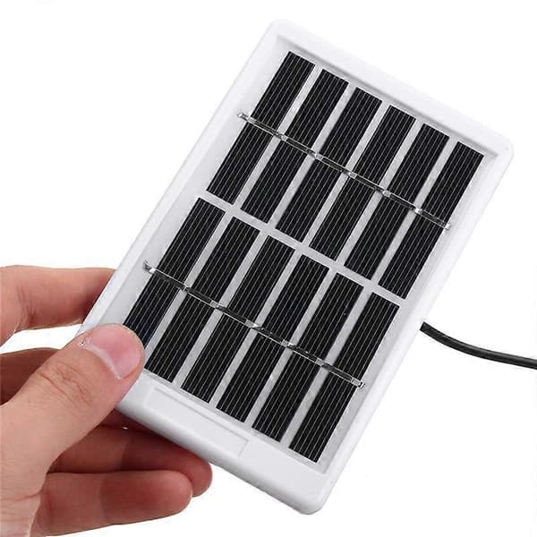 6V 1.2W Solpanel Polykrystallinsk Solcellemodul Holdbar Vandtæt Oplader Nødlys C
