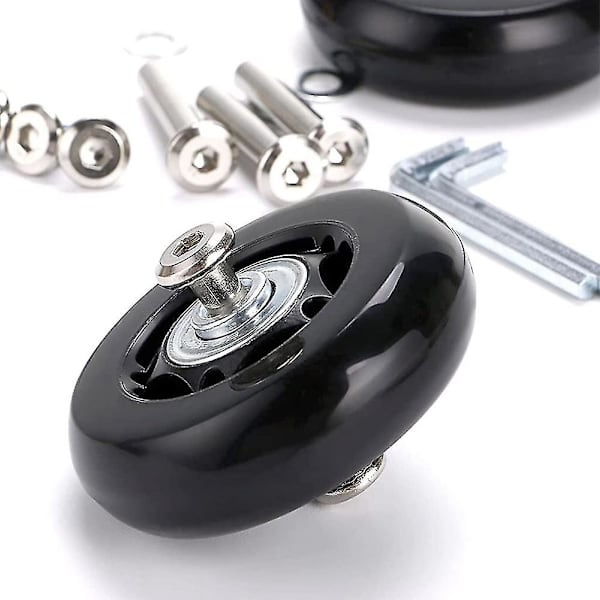 Resväska Resväska Hjul Byte Kit Gummi Universalhjul Svängbar Caster Lagerverktyg (od:80 W:24