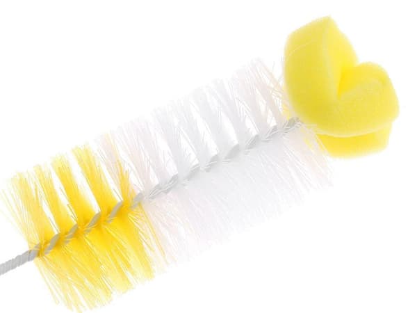 Flexible Bottle Brush - Brush with Sponge Attachment for Bottles