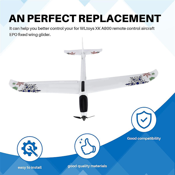 2 stk. Xk A800.0006 Propel Foldeblade til Xk A800 Rc Fly Fastvinget Svævefly Opgradering Reservedele
