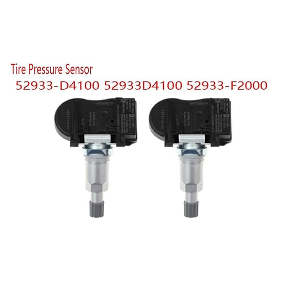 2 stk. 52933-D4100 433MHZ TPMS SENSOR Dæktrykssensor til 2019 52933D4100 52933-F2000