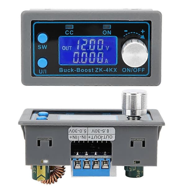 0.530V 4A DCDC BuckBoost Konverter Modul CCCV Spændingsregulator Display LCD