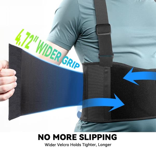 Back Support for Working Men and Women, Adjustable Lumbar Support, Back Pain Relief, Heavy Lifting Protection