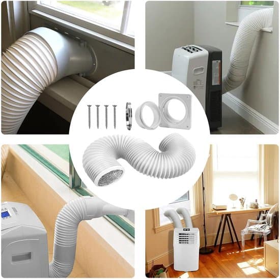Portable AC Window Kit - Air Exhaust Kit - Improve Ventilation - Universal Compatibility - 150 cm Length