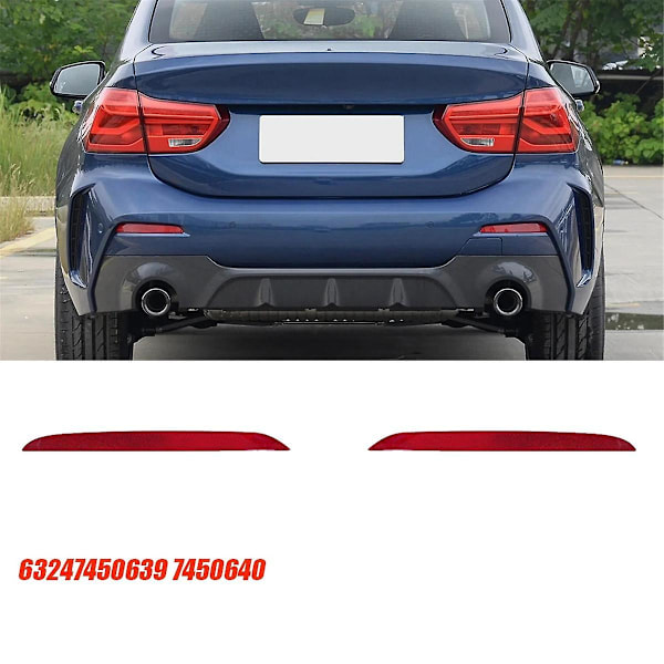 1Par Bakre Bumper Reflektorlys Trim 63247450639 7450640 for 1 2 Series F40 F22 F23 2017-2024 729