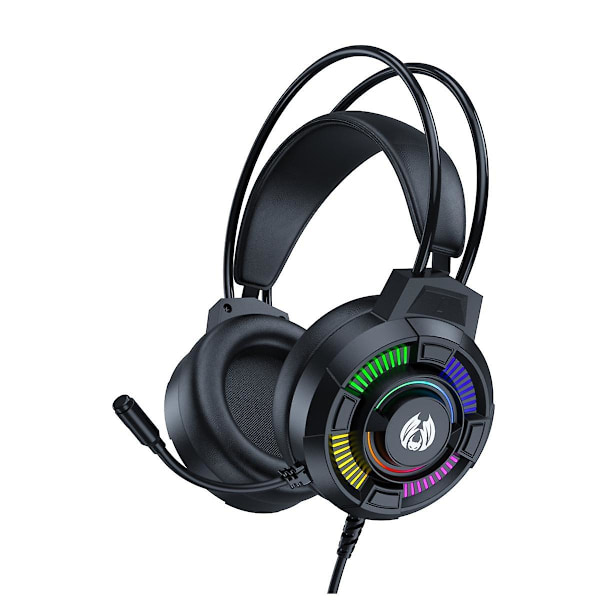 Gaming Headset 7.1 Stereo Surround Bass Hörlurar RGB Aktiv Brusreducering Öronproppar Spelhuvud