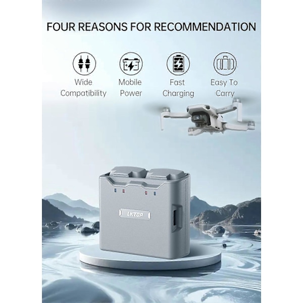 Mini Drone Toveis Batterilader Ladestyrer for DJI Mini 1/2/4k