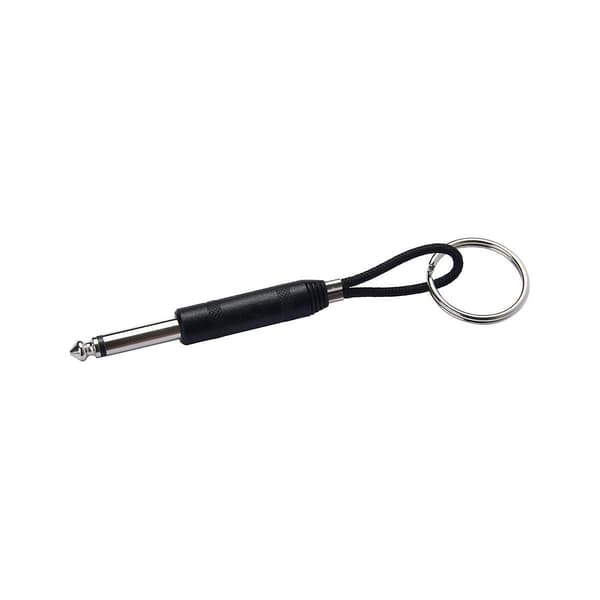 4 stk. Guitar Plug Nøglering til Forstærker Nøgleholder, til Jack Holder, til Jack Nøgleholder, Sort