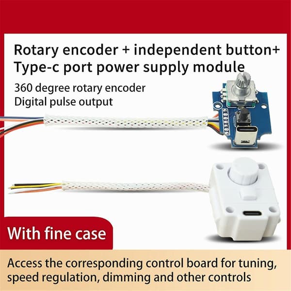 Rotary Encoder Modul 360 Encoder Modul Potensiometer Digital Puls Utgang Tuner Hastighet Dimmer Mod