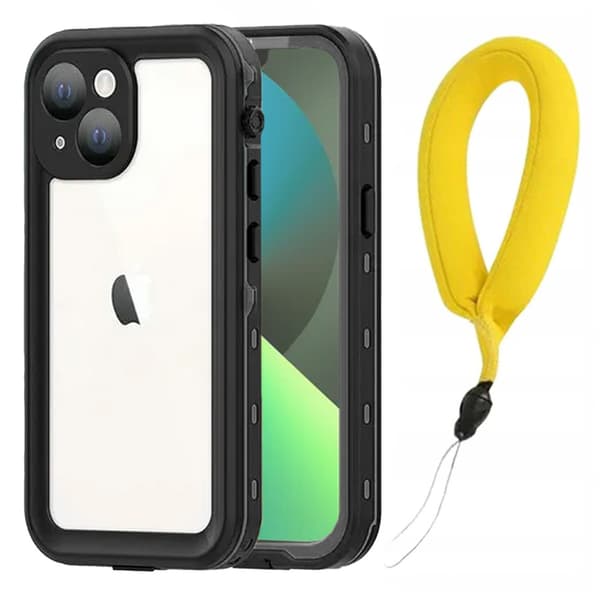 IP68 Vanntett Deksel 360+ Stropp til iPhone 13 (Svart)