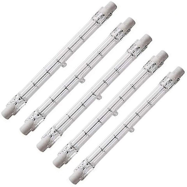 Dimbar R7s 189mm 100w Halogen Pencil Bulb Ac220-240v J189 Linjär Halogenstrålkastare För Landskap, Säkerhet, Gatubelysning (set Om 5)-I lager