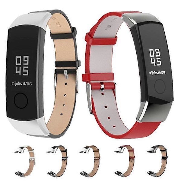 För Honor Band 4 / 5 MIJOBS Klockarmband i Läder