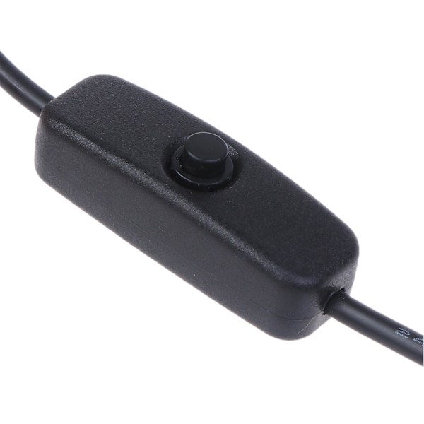 1m USB C 5V till 12V 6W 5.5x2.1mm Strömkabel Med På/Av-knapp För Wifi Router/Modem DVR Högtalare CCTV Kamera
