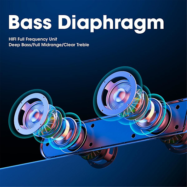 Trådbunden Datorhögtalare USB-Ljudfält med Mikrofon Stereo Ljudhögtalare för Laptop Desktop