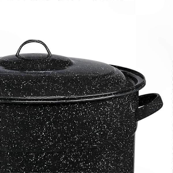 2-delad 20,4-liters konserveringskastrull med ställ för hemmakonservering