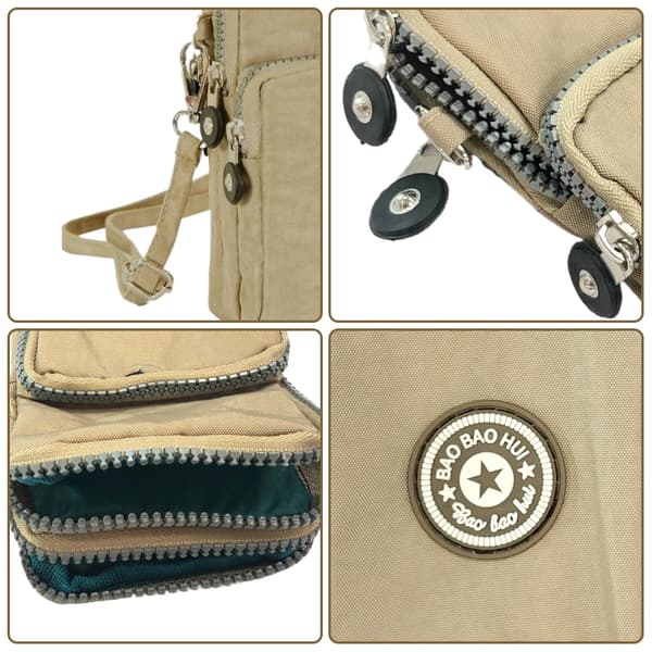 Skuldervesker crossbody-veske Beige