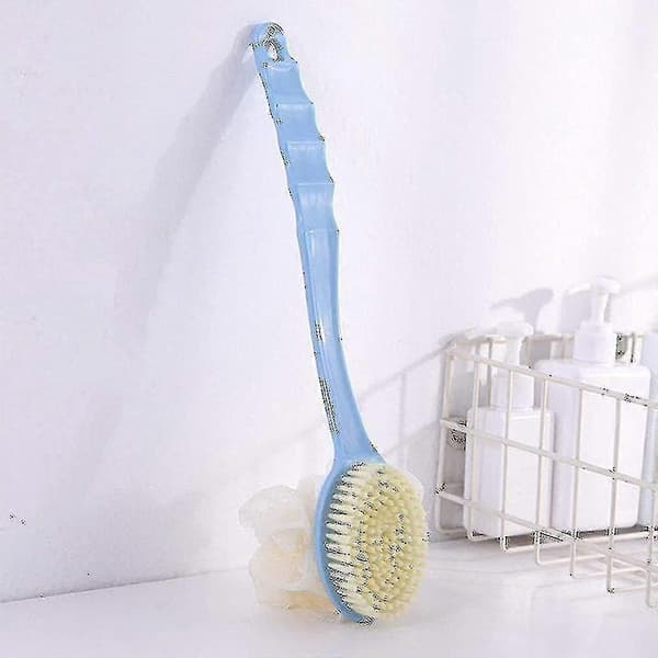 Brusebørste med børster og loofah