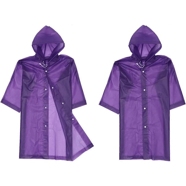 Regnponchoer Transparent Regnfrakke Snøre Hætte Poncho Regntøj til Børn