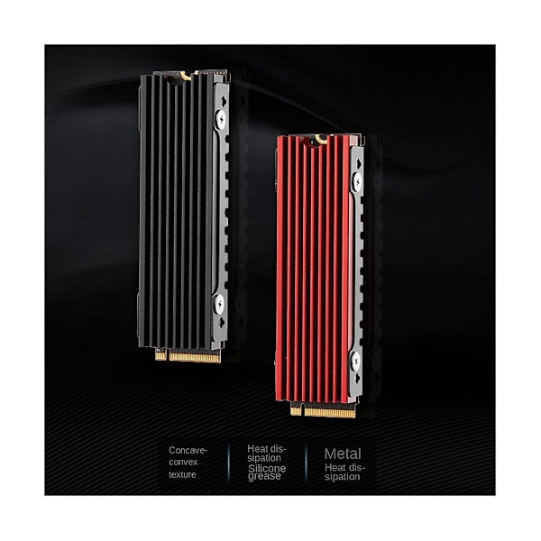 M.2 2280 NVMe Kylare M.2 SSD Kylare Kylplatta Aluminium Spridning med Termisk Pad för M2 22