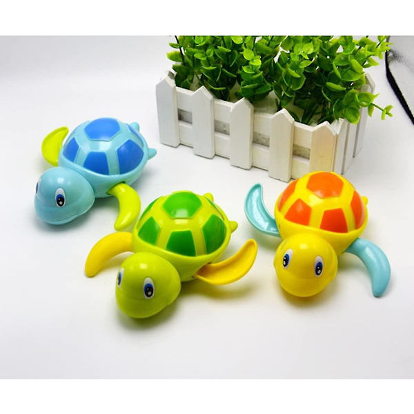 Baby Badleksak Uppdragbar Badleksaker Simning Sköldpadda Badkar Leksaker För Småbarn Flytande Vatten Pool Leksaker För Dusch Strand Spädbarn -3 Pack
