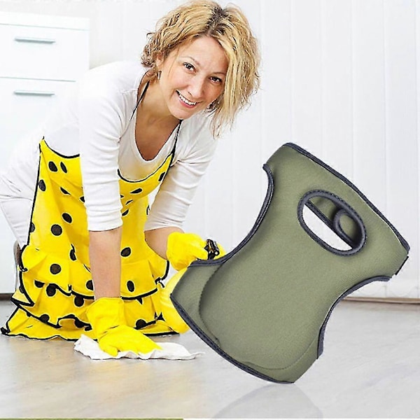 2x Knäskydd Knäskydd Knäskydd För Trädgårdsarbete Knäskydd Gel Knäskydd (olivgrön