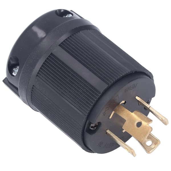 Låsestik PA66 Plastik Messing 4 Hul Generator Stikforbindelse til Tørretumblere 30A 277 480V