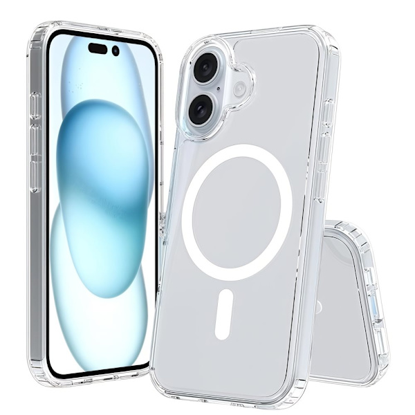iPhone 16 Plus Magnetic Mobile Case Magsafe Compatible Transparent