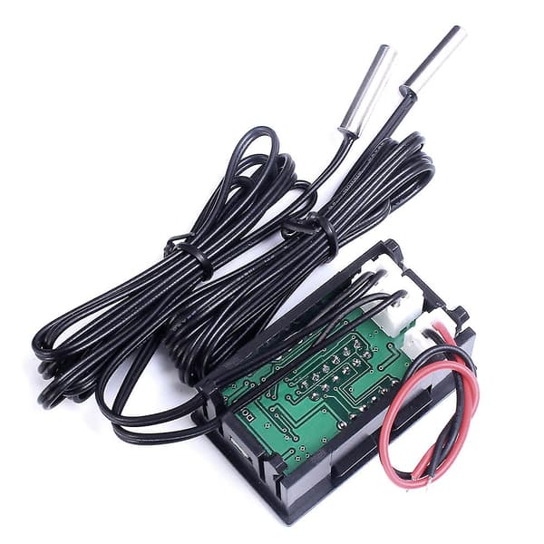 Dual Rød LED Digital Display Termometer Vandtæt Temperatur Sensor 0.56 Tommer